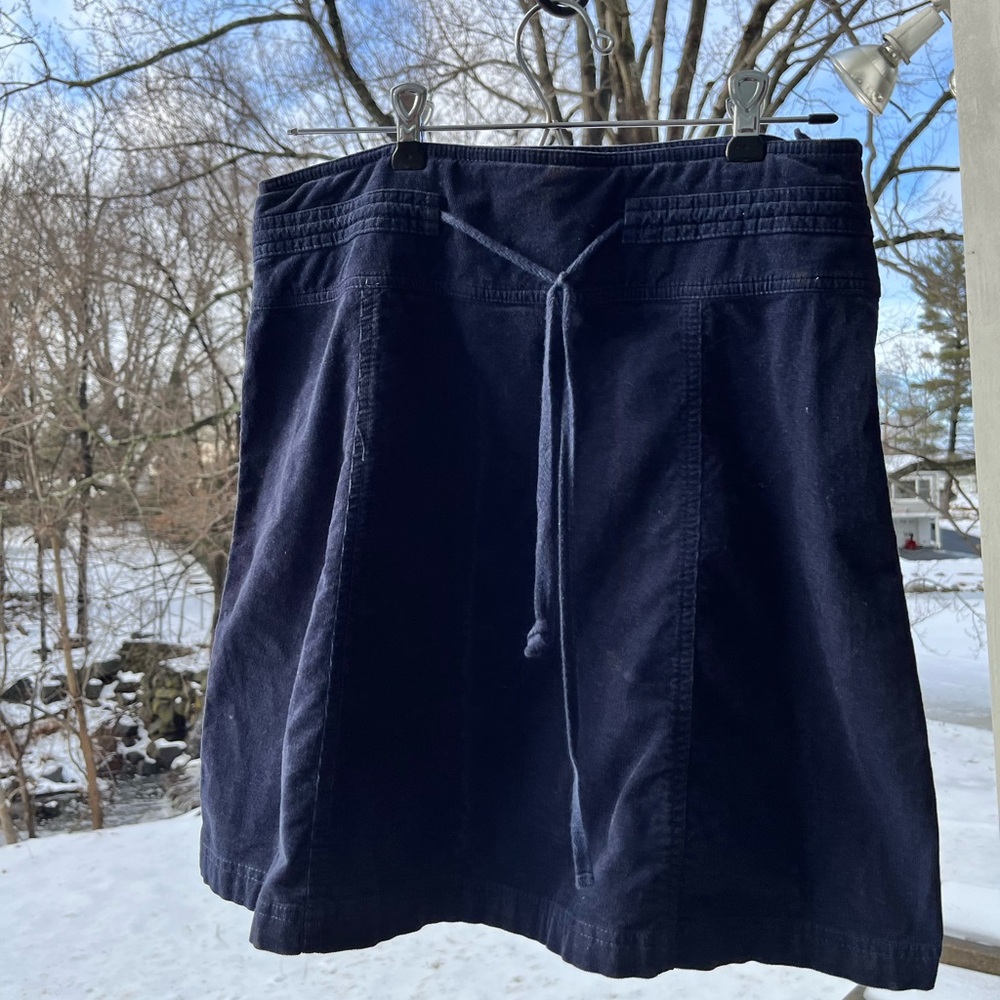 Blue cotton corduroy miniskirt size 8